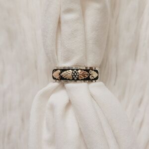 Landstroms 12k Sterling Silver Band Ring
